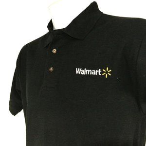 WALMART Manager Associate Employee Uniform Men's Black Polo Shirt Size L